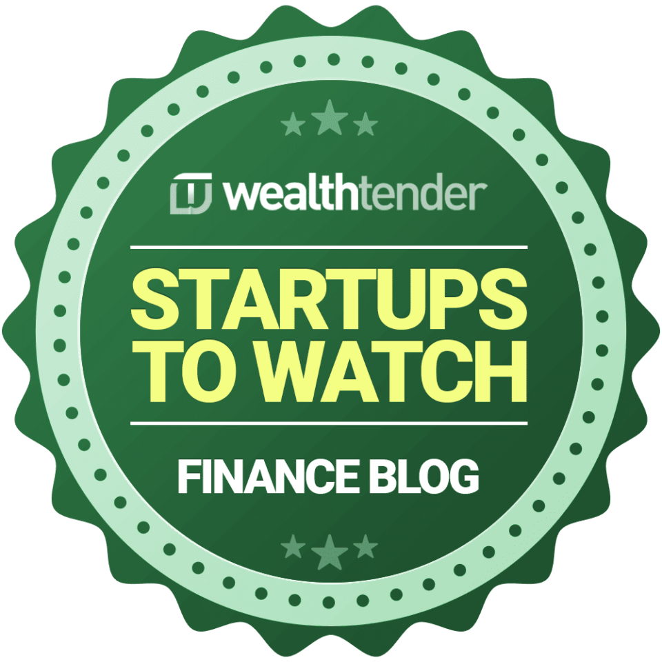 Seal of recognition for promising startups in the finance blog sector by wealthtender.