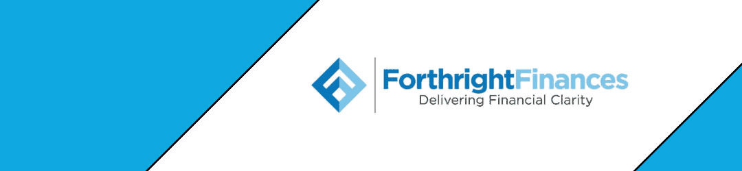 A corporate banner featuring the logo and slogan of 