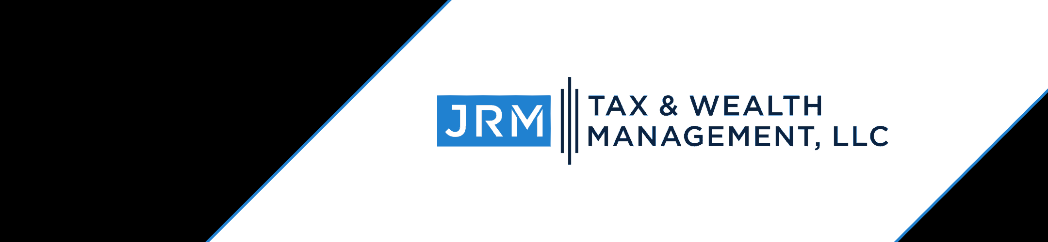 Professional and sleek logo for jrm tax & wealth management, llc, emphasizing financial expertise and trust.