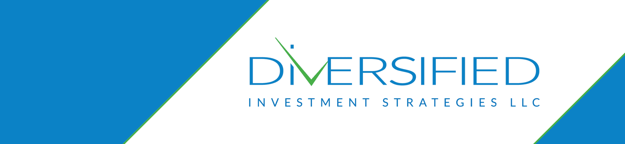 A banner with a blue and white diagonal color scheme. The central text reads 