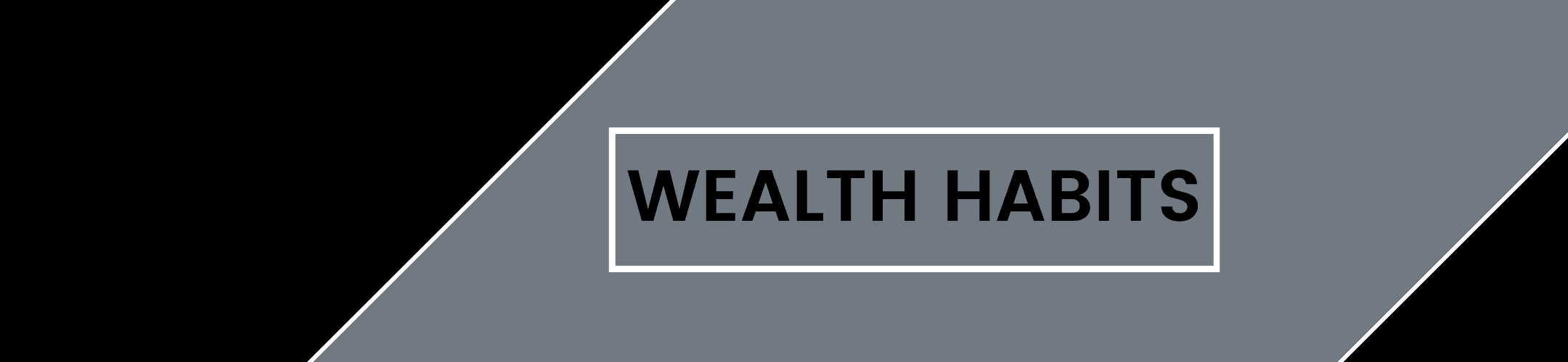 A graphic with a dark gray background, intersected diagonally by black triangles on the top-left and bottom-right corners. The words 