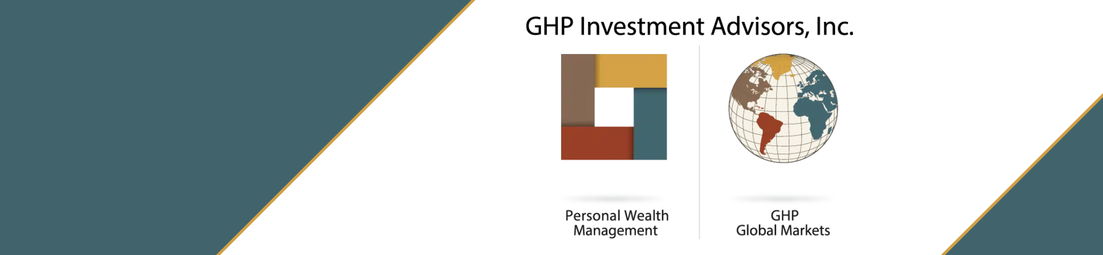 A banner for GHP Investment Advisors, Inc. displays a geometric logo labeled 