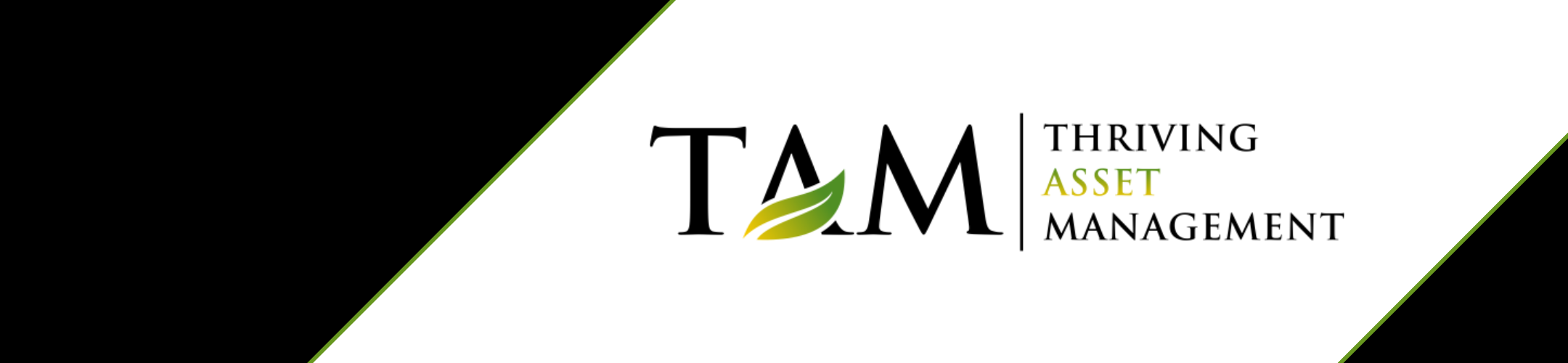Logo for Thriving Asset Management (TAM), featuring the acronym 
